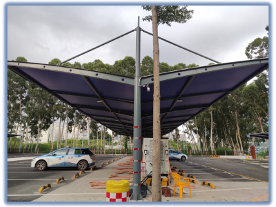 雨棚+快充站模式